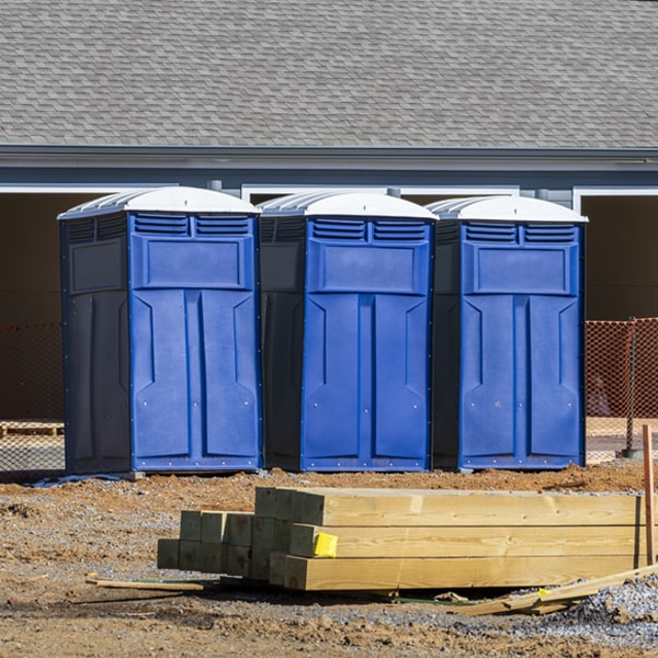 how often are the porta potties cleaned and serviced during a rental period in Mccammon ID